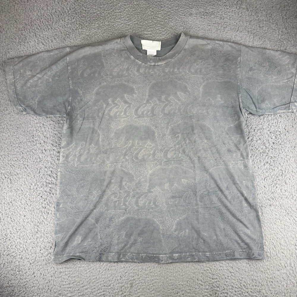 California Golden Bears All Over Print Vintage Shirt Made In USA Men's Large